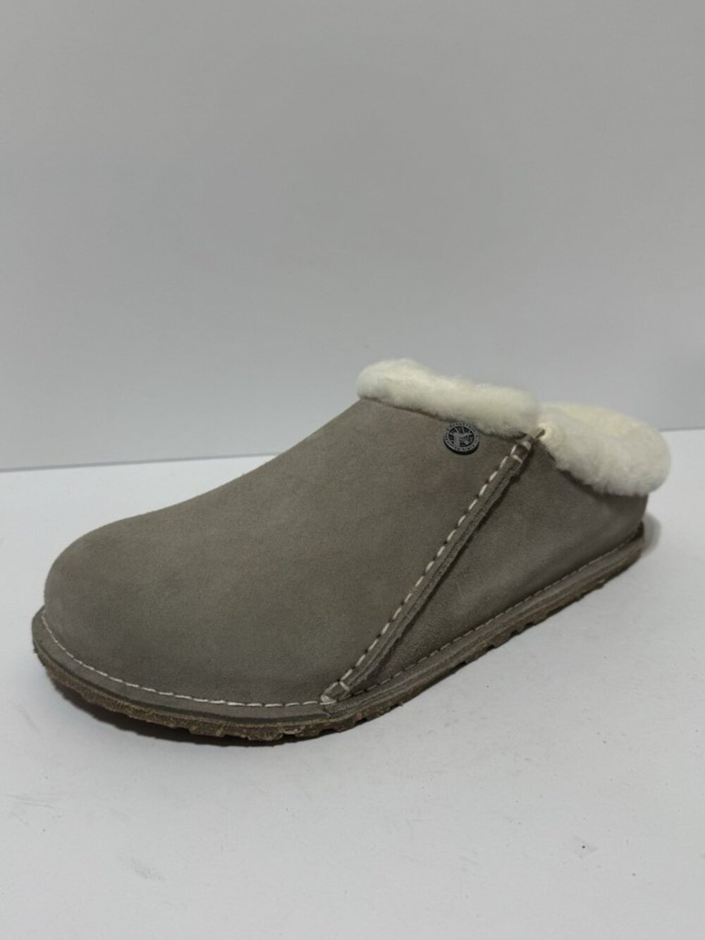 Birkenstock Womens Zermatt Premium Slippers Stone Size EU41 M US10